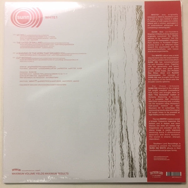 Sunn O))) : White1 (2xLP, Album, Ltd, RE, RM)