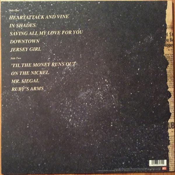 Tom Waits : Heartattack And Vine (LP, Album, RE, RM, QRP)