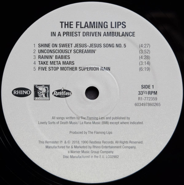 The Flaming Lips : In A Priest Driven Ambulance (LP, Album, RE, RM)