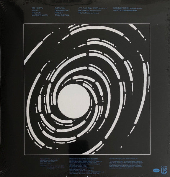 Television : Marquee Moon (LP, Album, RE, Blu + LP, Comp, Blu + Ltd, RM)