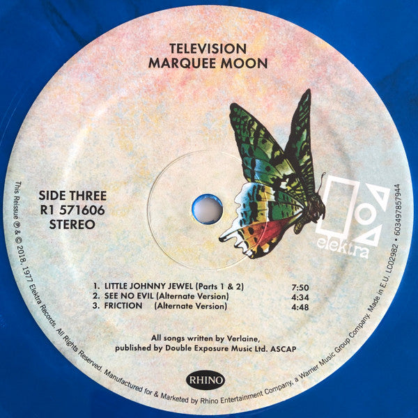 Television : Marquee Moon (LP, Album, RE, Blu + LP, Comp, Blu + Ltd, RM)