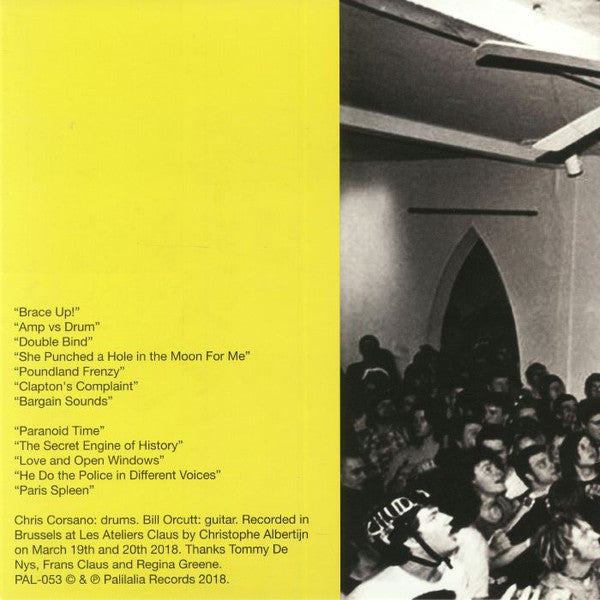 Chris Corsano & Bill Orcutt : Brace Up! (LP, Album)