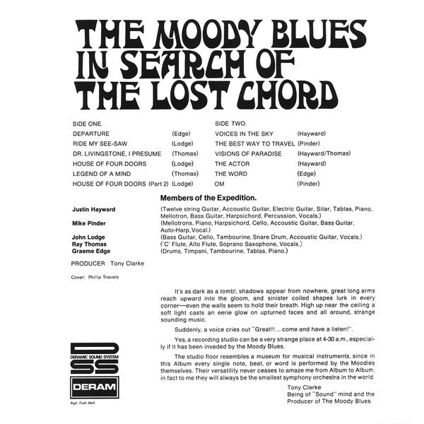 The Moody Blues : In Search Of The Lost Chord (LP, Album, RE, 180)