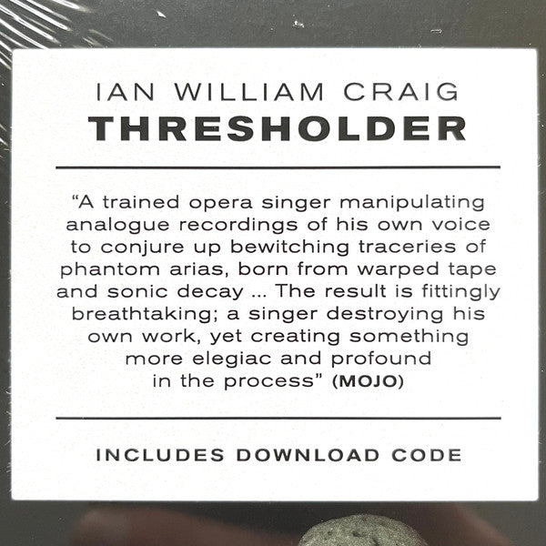 Ian William Craig : Thresholder (LP, Album)