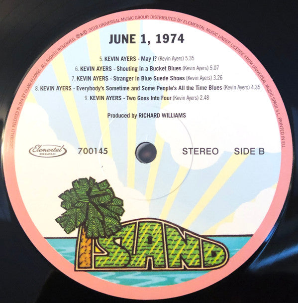 Kevin Ayers - John Cale - Brian Eno - Nico (3) : June 1, 1974 (LP, Album, Ltd, RE, 180)