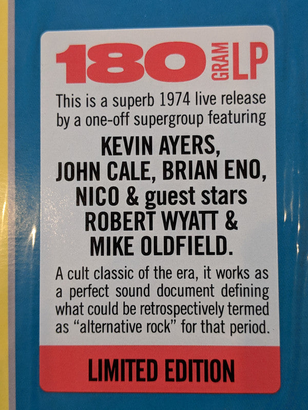 Kevin Ayers - John Cale - Brian Eno - Nico (3) : June 1, 1974 (LP, Album, Ltd, RE, 180)
