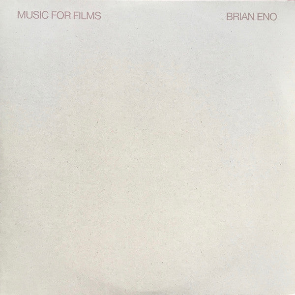 Brian Eno : Music For Films (2x12", Album, Ltd, RE, RM, 180)