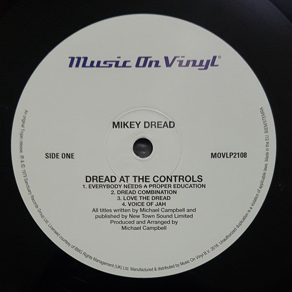 Mikey Dread : Dread At The Controls (LP, Album, RE, 180)