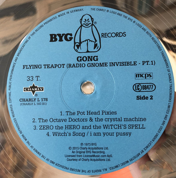 Gong : Flying Teapot (Radio Gnome Invisible Part 1) (LP, Album, RE, RM, S/Edition, Cle)