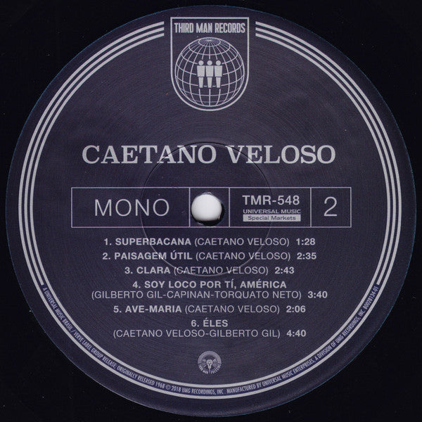 Caetano Veloso : Caetano Veloso (LP, Album, Mono, RE, RM, 180)