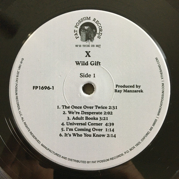 X (5) : Wild Gift (LP, Album, RE, RM)