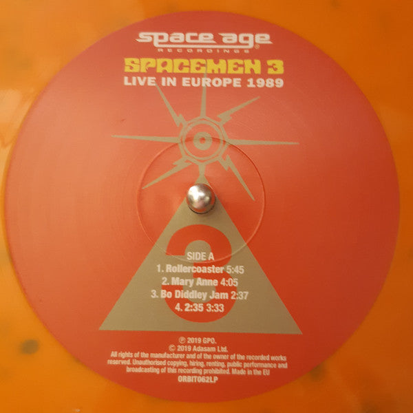 Spacemen 3 : Live In Europe 1989 (2xLP, Album, RSD, RE, RM, Ora)
