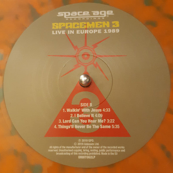 Spacemen 3 : Live In Europe 1989 (2xLP, Album, RSD, RE, RM, Ora)