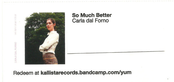 Carla dal Forno : So Much Better (7", Single)
