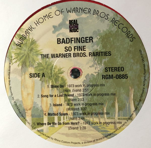 Badfinger : So Fine (The Warner Bros. Rarities) (2xLP, RSD, Comp, Ltd, Red)