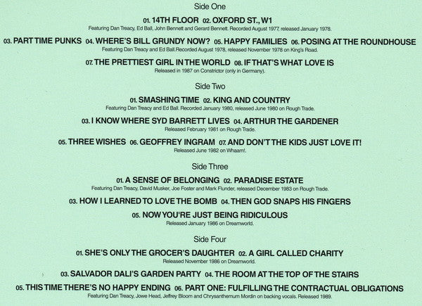 Television Personalities : Some Kind Of Happening Singles 1978-1989 (2xLP, RSD, Comp, RM + 7", Comp, RM)