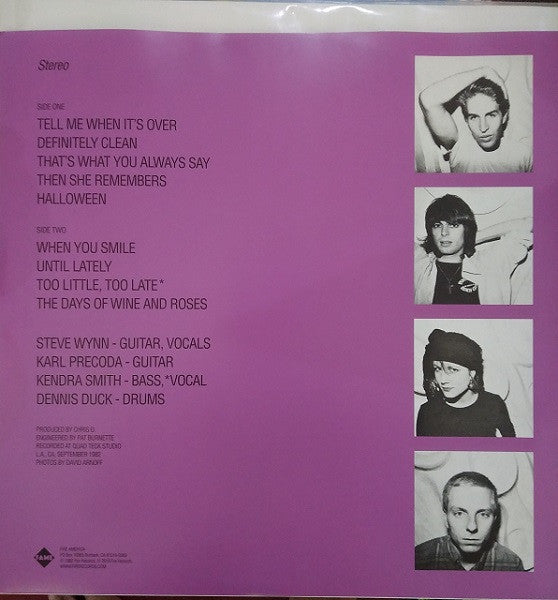 The Dream Syndicate : The Days Of Wine And Roses (LP, Album + 12", EP + 7", Single + RSD, Ltd, RE)