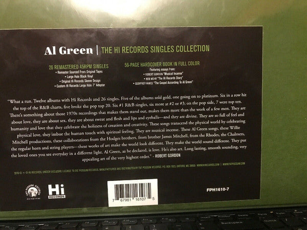 Al Green : The Hi Records Singles Collection (26x7", Single, Comp, RE, RM + Box, RSD, Ltd)