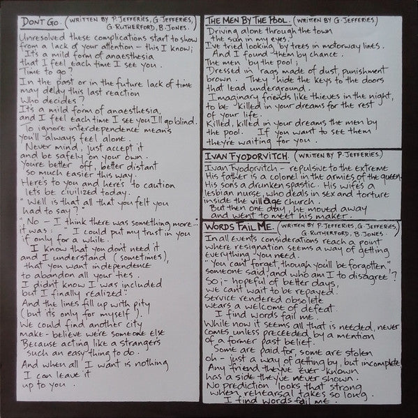 This Kind Of Punishment : In The Same Room (LP, Album, RE)