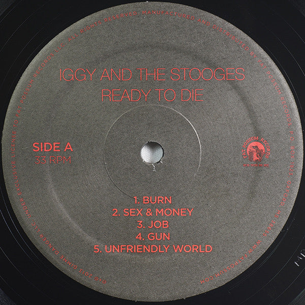 Iggy And The Stooges* : Ready To Die (LP, Album, RE)