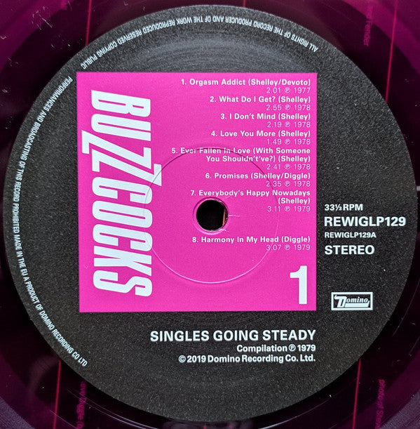 Buzzcocks : Singles Going Steady (LP, Comp, Dlx, RE, RM, Pur)