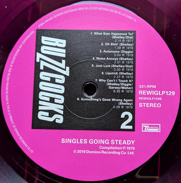 Buzzcocks : Singles Going Steady (LP, Comp, Dlx, RE, RM, Pur)