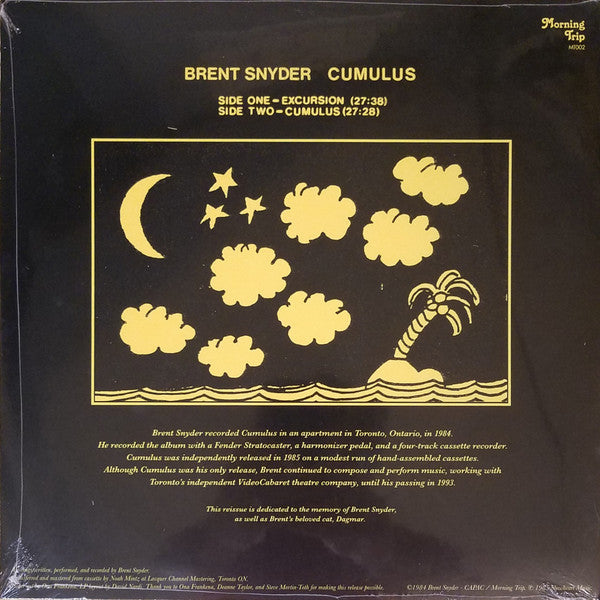 Brent Snyder (3) : Cumulus (LP, Album, RE)