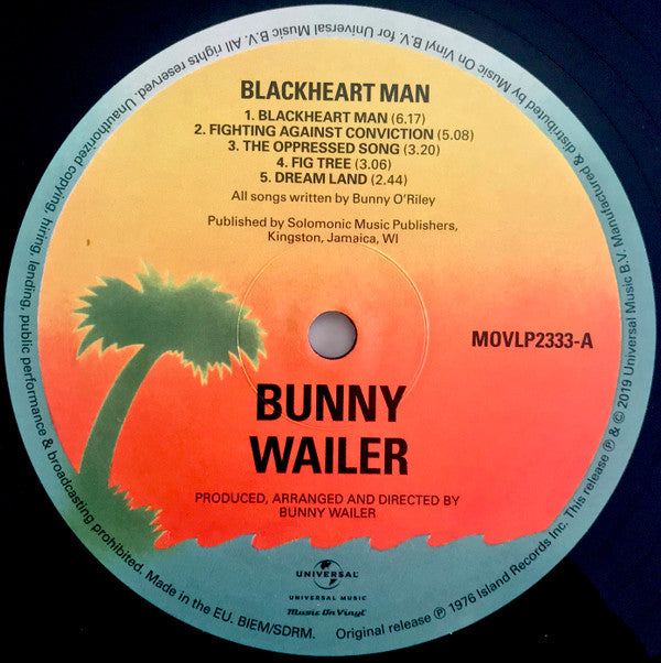 Bunny Wailer : Blackheart Man (LP, Album, RE)