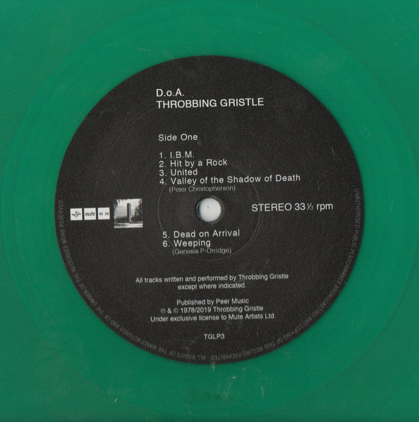 Throbbing Gristle : D.o.A. The Third And Final Report (LP, Album, Ltd, RE, Gre)