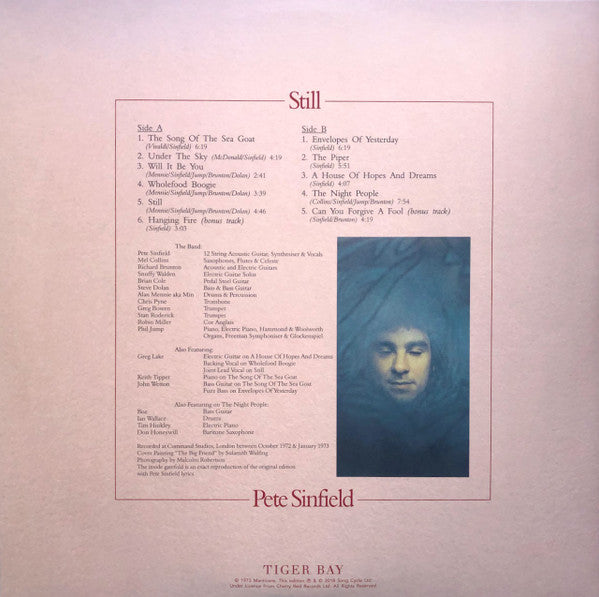 Pete Sinfield* : Still (LP, Album, Ltd, RE, Pin)