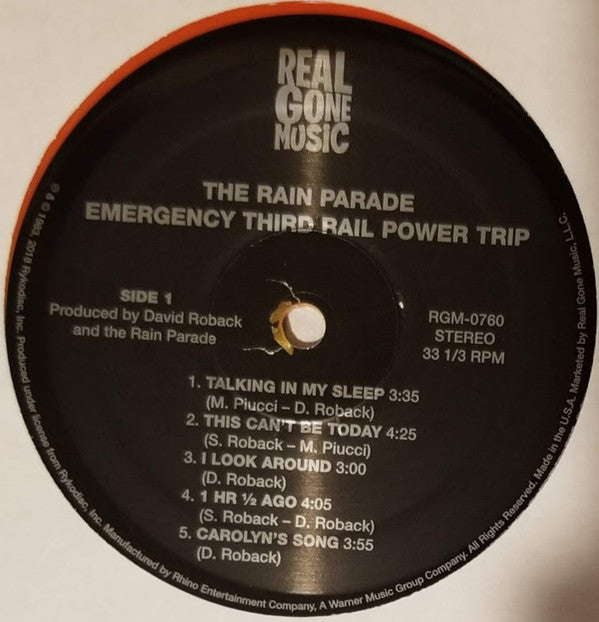 The Rain Parade* : Emergency Third Rail Power Trip (LP, Album, Ltd, RE, Red)