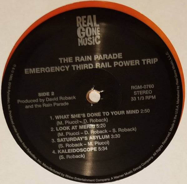The Rain Parade* : Emergency Third Rail Power Trip (LP, Album, Ltd, RE, Red)