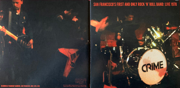 Crime (2) : San Francisco's First And Only Rock 'N' Roll Band: Live 1978 (2x7", RSD, Ltd, Blu + DVD-V)
