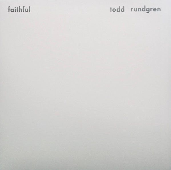 Todd Rundgren : Faithful (LP, Album, Ltd, Num, RE, Whi)
