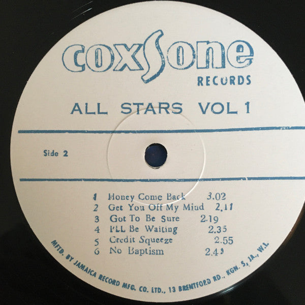 Various : Jamaica All Stars Vol. 1 & 2 (2xLP, Comp, RM)