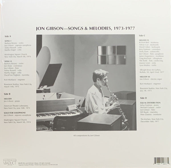 Jon Gibson (2) : Songs & Melodies, 1973-1977 (2xLP, Album)