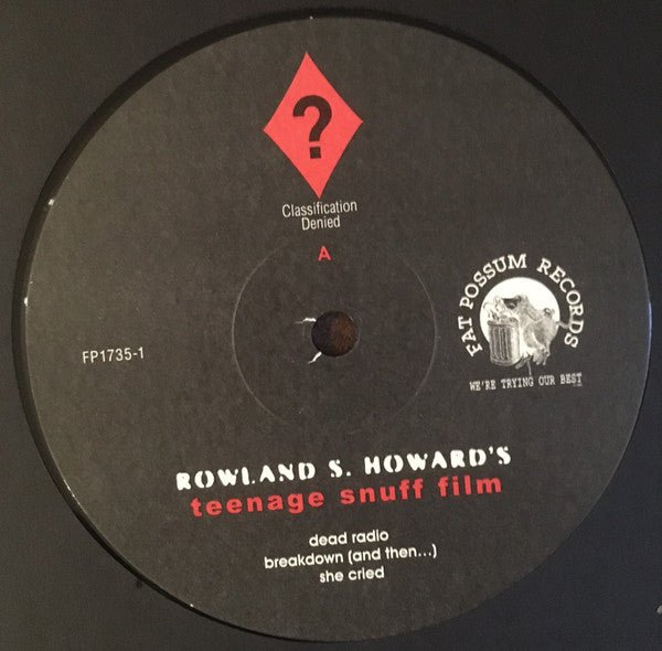 Rowland S. Howard : Teenage Snuff Film (2xLP, Album, Etch, RE)