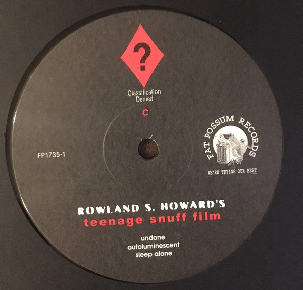Rowland S. Howard : Teenage Snuff Film (2xLP, Album, Etch, RE)