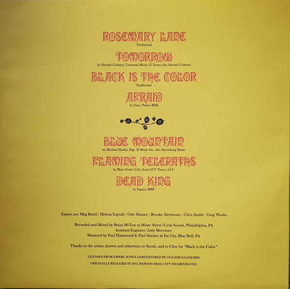 Espers : The Weed Tree (LP, Album, RE)