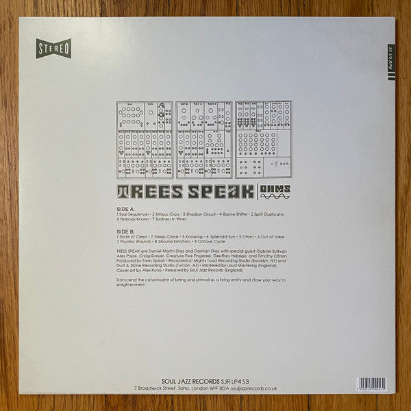 Trees Speak : Ohms (LP, Album, Ltd + 7", Single)