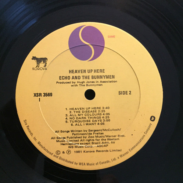 Echo & The Bunnymen : Heaven Up Here (LP, Album)