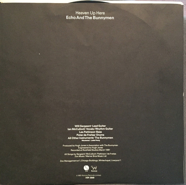 Echo & The Bunnymen : Heaven Up Here (LP, Album)