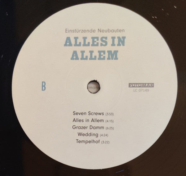 Einstürzende Neubauten : Alles In Allem (LP, Album)