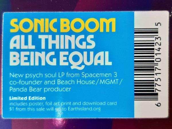 Sonic Boom (2) : All Things Being Equal (LP, Album, Ltd)