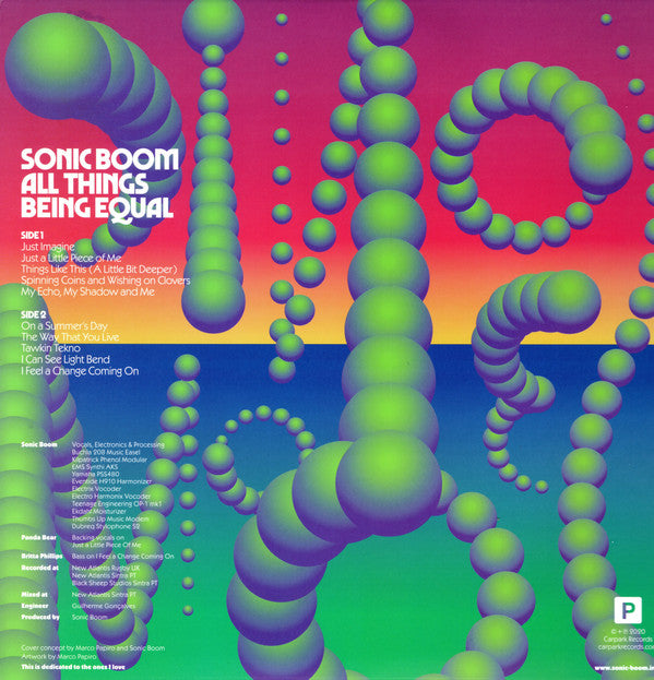 Sonic Boom (2) : All Things Being Equal (LP, Album, Ltd)