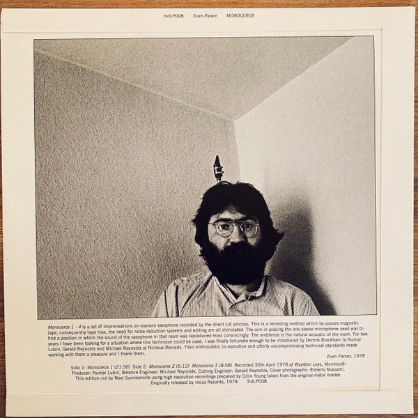 Evan Parker : Monoceros (LP, Album, RE)