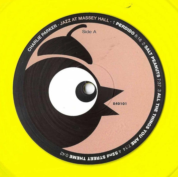 Charlie Parker Featuring Dizzy Gillespie, Bud Powell, Charles Mingus, Max Roach : Jazz At Massey Hall (LP, Album, Ltd, RE, RM, Yel)