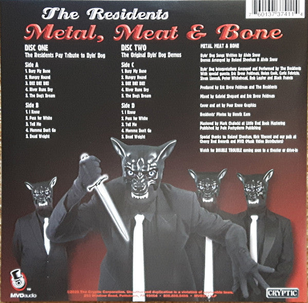 The Residents : Metal, Meat & Bone (The Songs Of Dyin' Dog) (2xLP, Album)