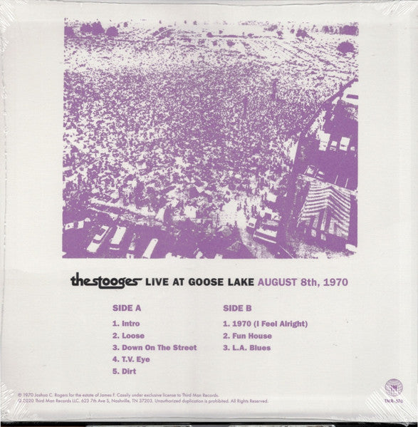 The Stooges : Live At Goose Lake August 8th, 1970 (LP)