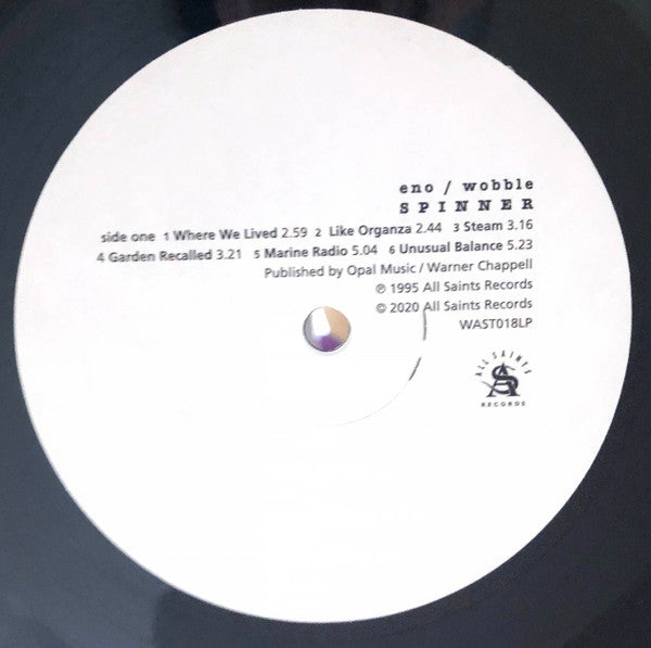 Brian Eno / Jah Wobble : Spinner (LP, Album, RE, 25t)